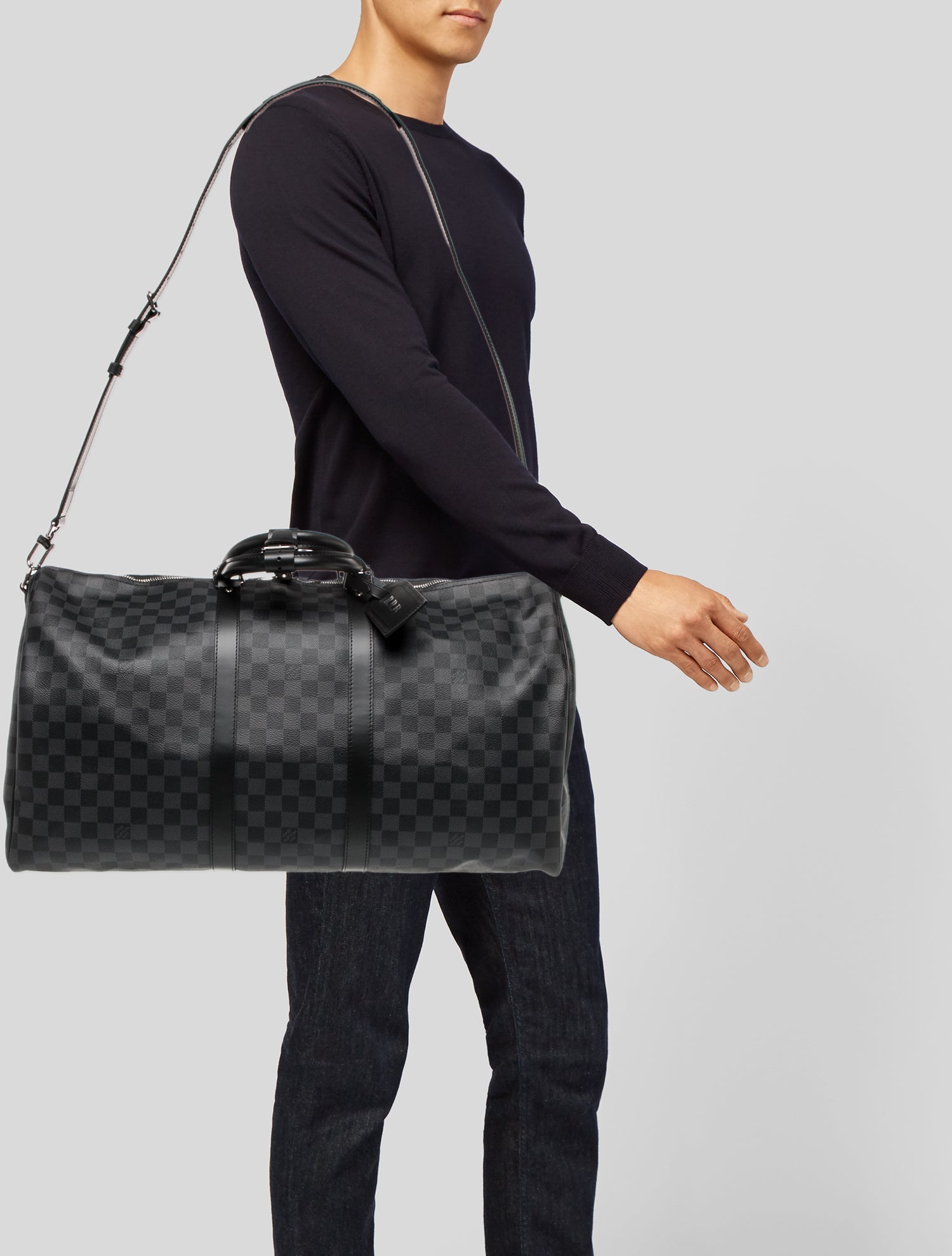 Louis Vuitton Damier Graphite Keepall Bandouliere 55